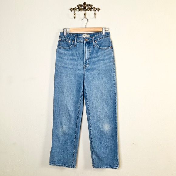 Madewell Denim - Madewell Jeans The Perfect Vintage Wide-Leg Crop Size 28 Tall Blue High Rise